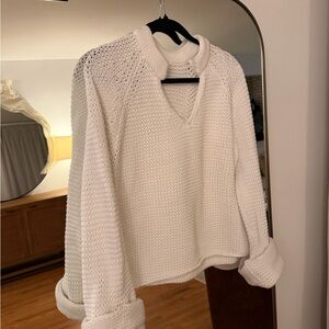 Brochu Walker Ivory Knit Sweater Preowned
